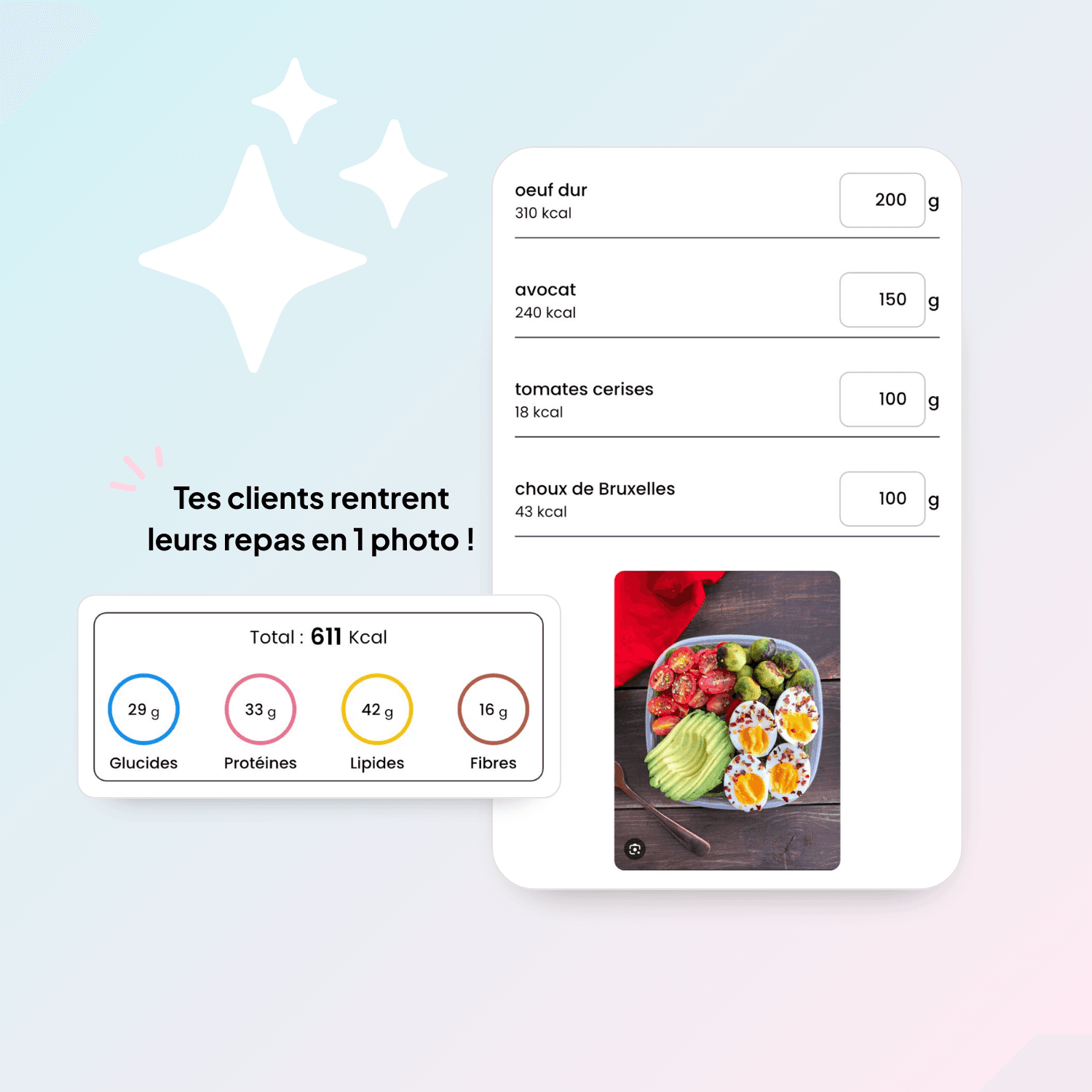 Illustration du suivi nutrition IA WellMate