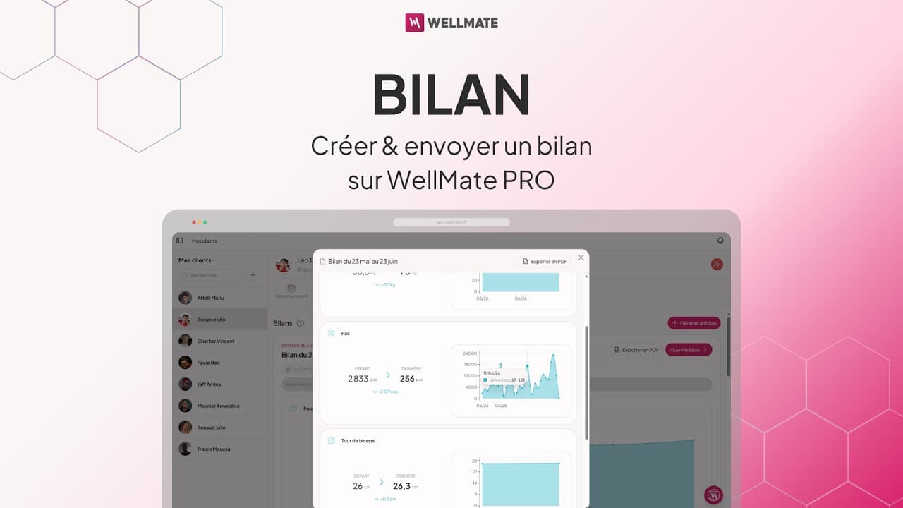 Révèle les résultats de ton accompagnement dans des bilans structurés