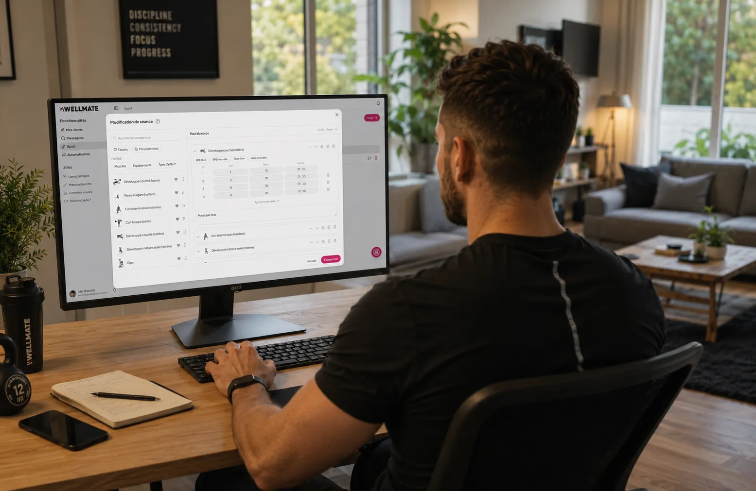 Application WellMate pour le coaching en ligne à distance
