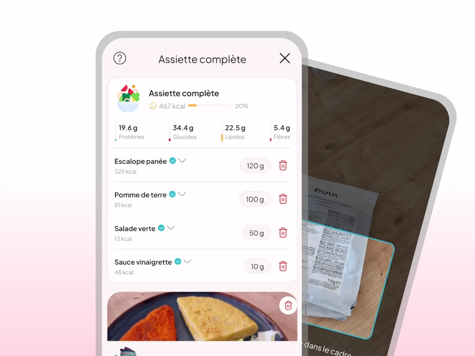 Suivi alimentaire automatisé dans WellMate PRO