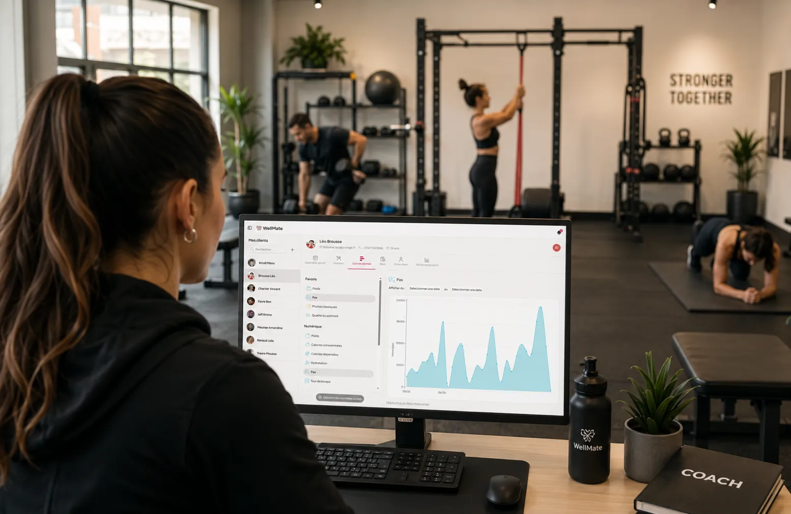 Application WellMate PRO pour la gestion d'un studio de coaching sportif