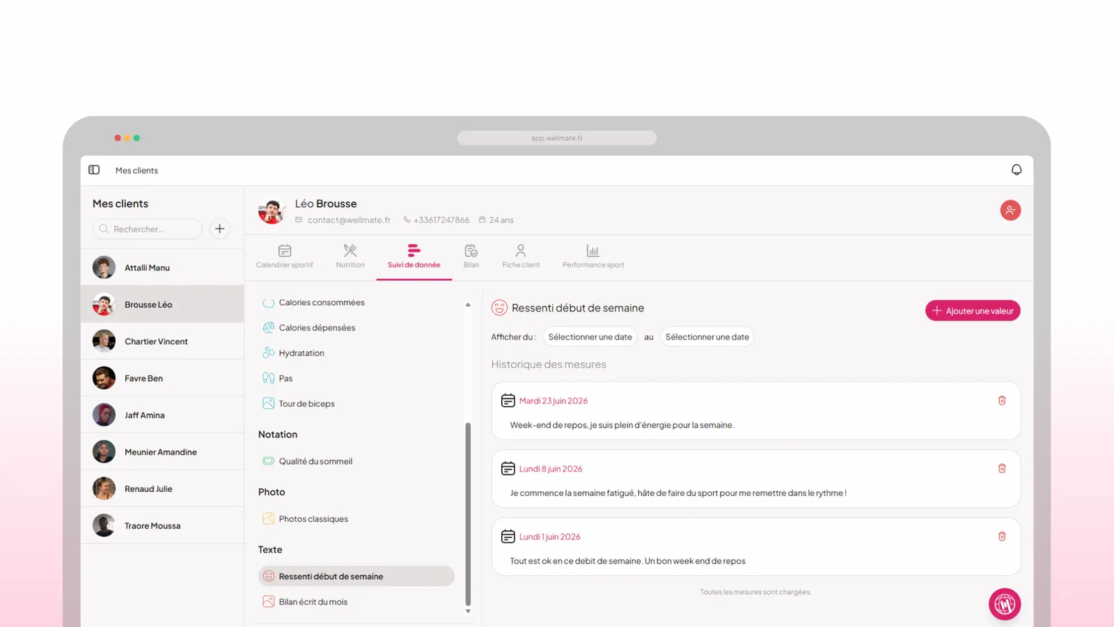 Routines et to-do lists dans WellMate