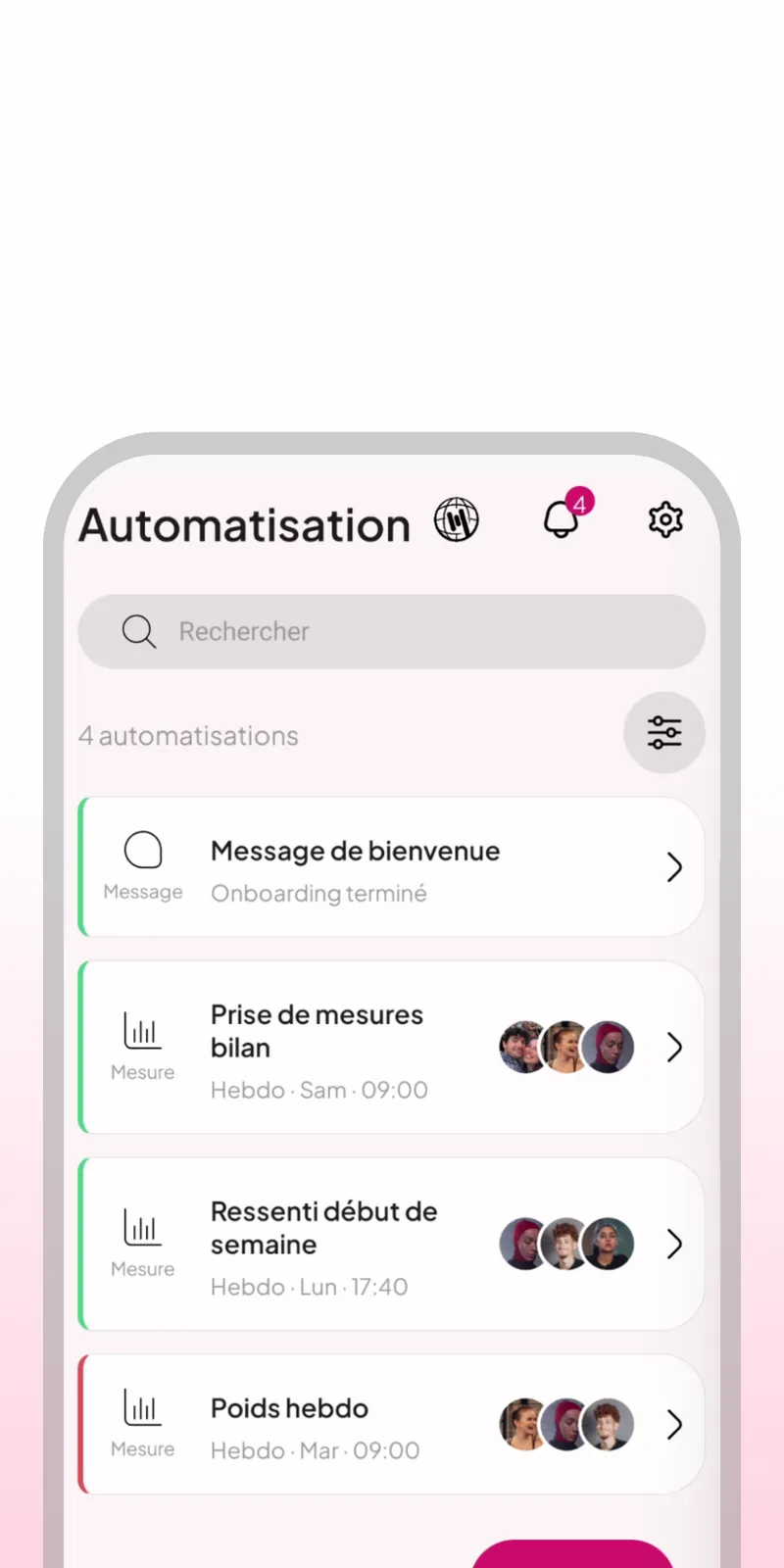 Questionnaires automatisés WellMate