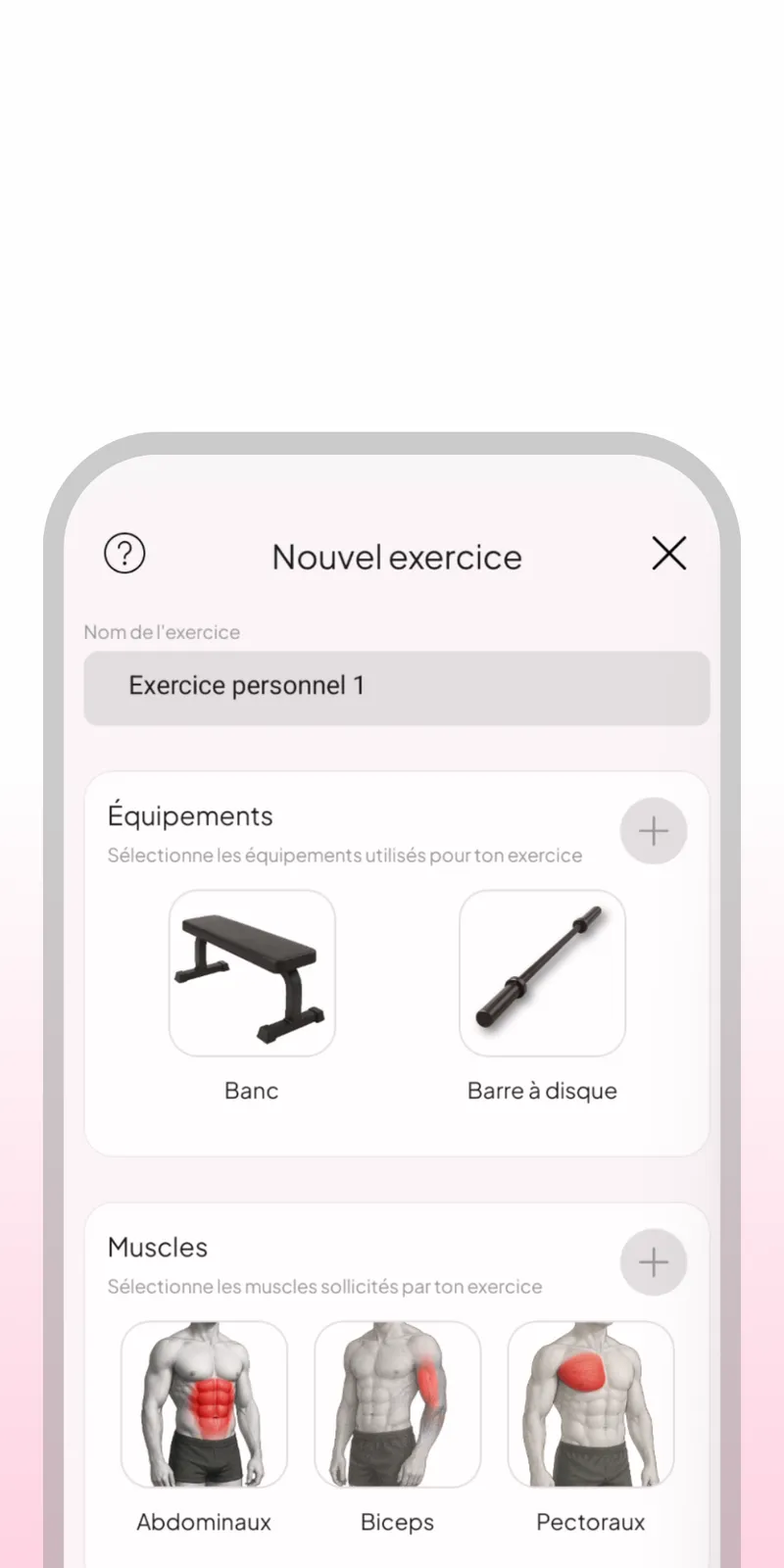 Création d’exercices personnalisés dans WellMate